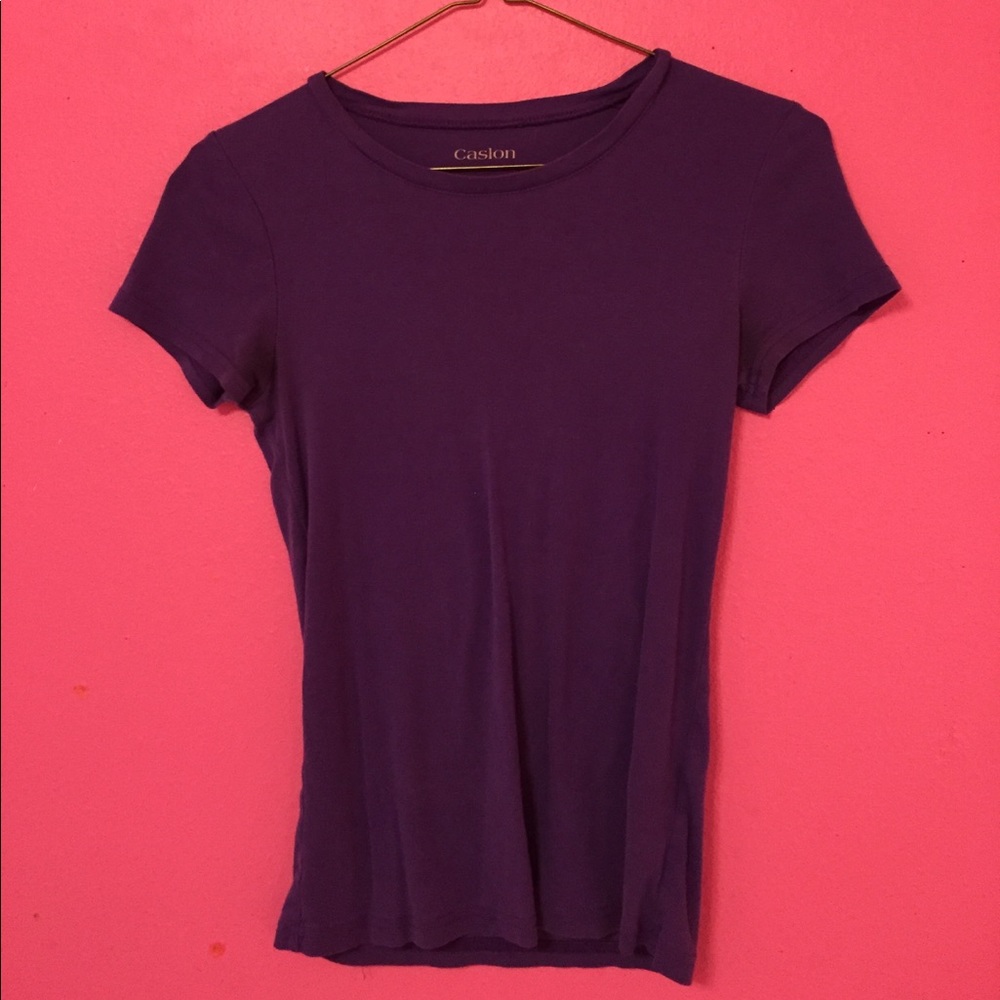 Stylish tight purple tee